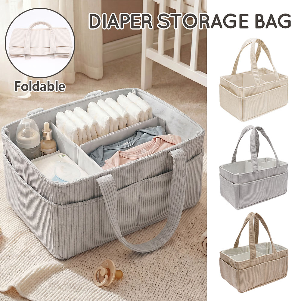 Baby Products Basket - Organisateur de couches pour bébé portable,
