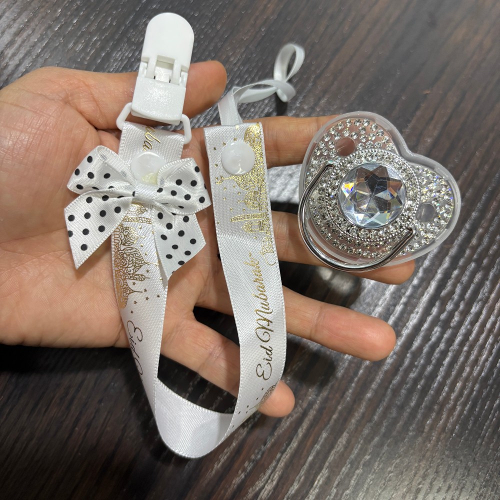 Baby Products Manufacturers - Sucette et attache-sucette dorés scintillants pour