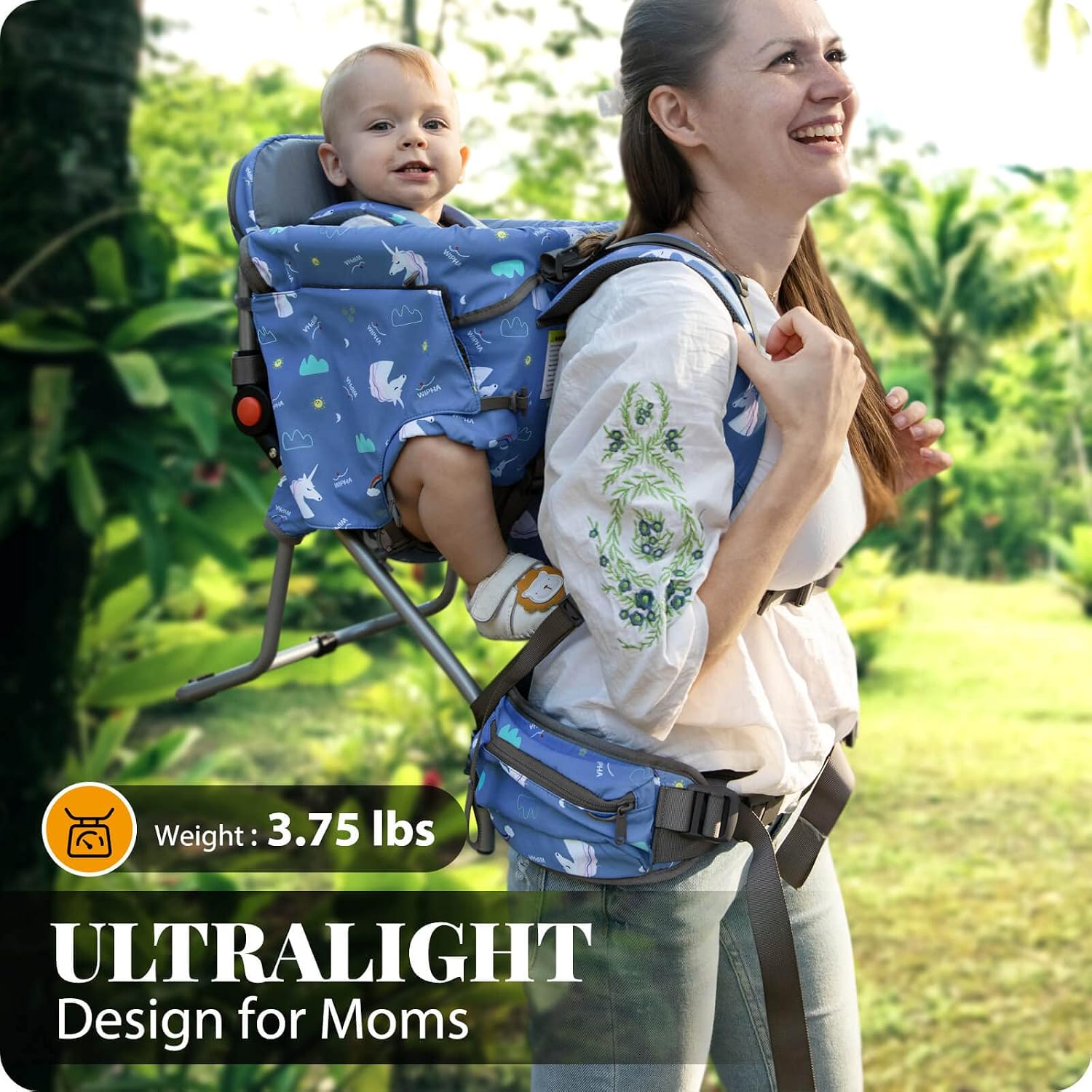 Ergonomic Baby Carrier - Porte-bébé ultraléger, sac à dos de