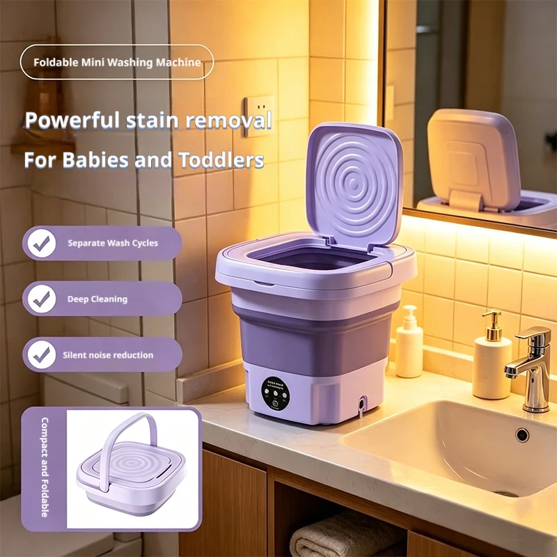 Baby Products Manufacturers - Mini Lave-Linge Pliable 9L, Laveuse Portable