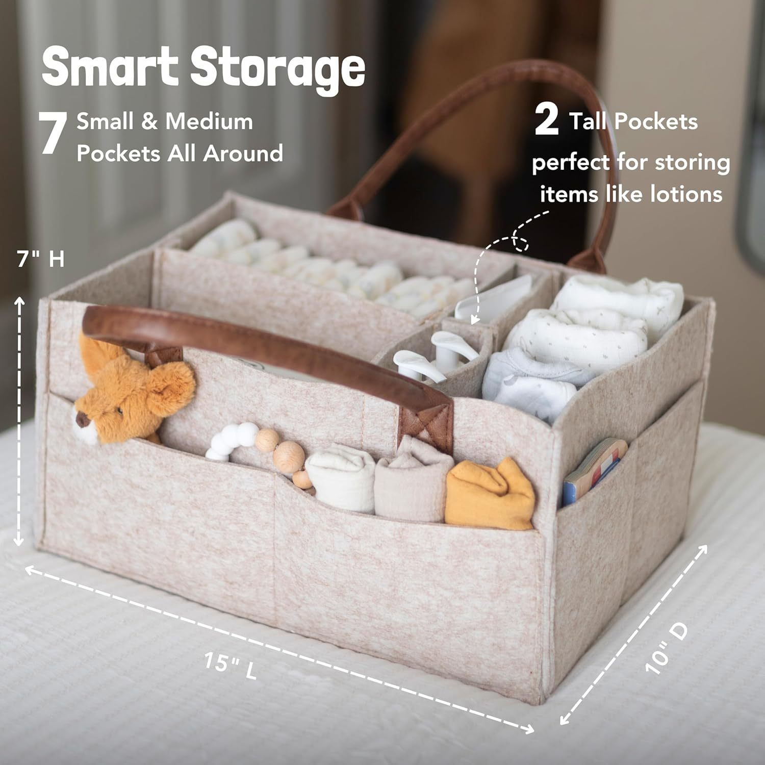 Panier de rangement en feutre  - Baby Products Basket avis et prix