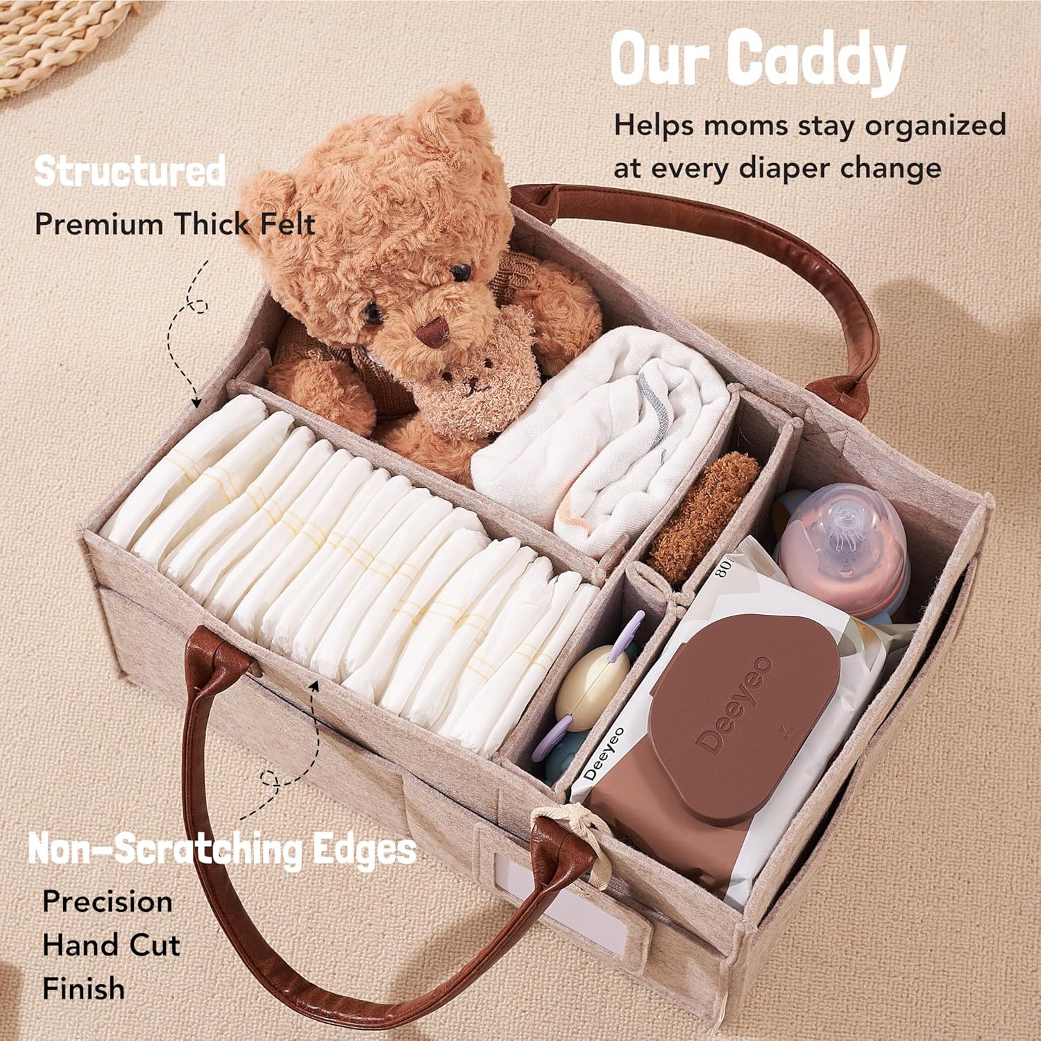 Panier de rangement en feutre  - Baby Products Basket avis et prix
